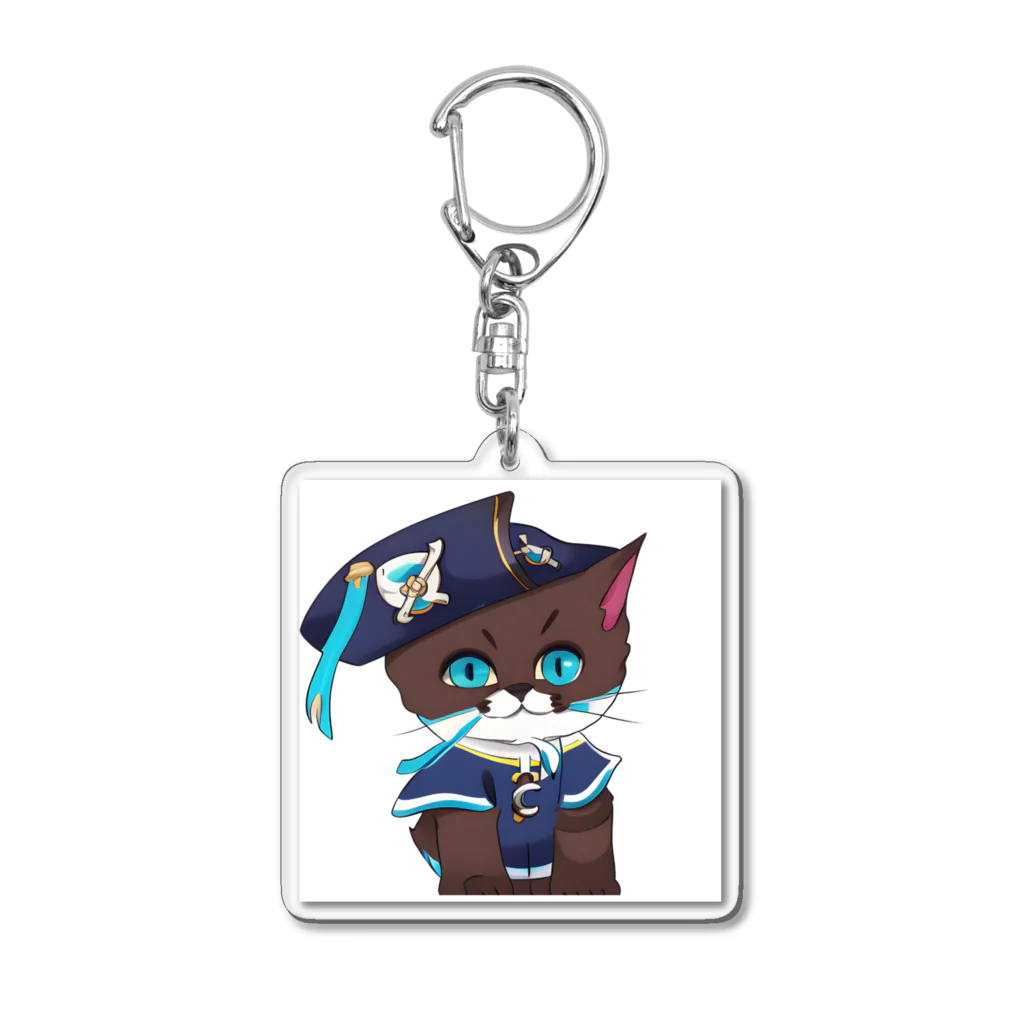 可愛い猫ちゃんの海賊うみ猫ちゃん Acrylic Key Chain