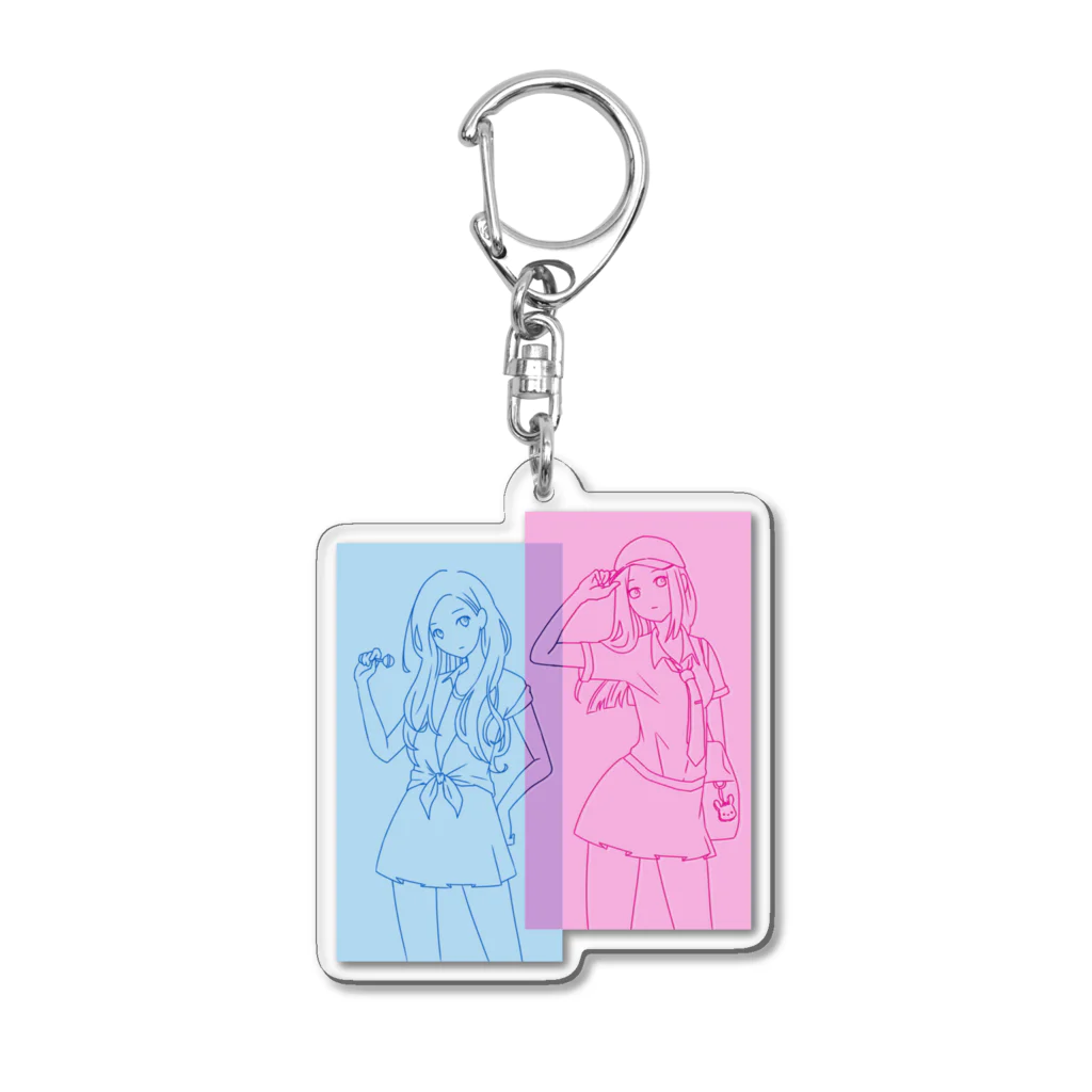 sai-nai_ひみつきちのJK( •ꙍ•́ )✧ Acrylic Key Chain