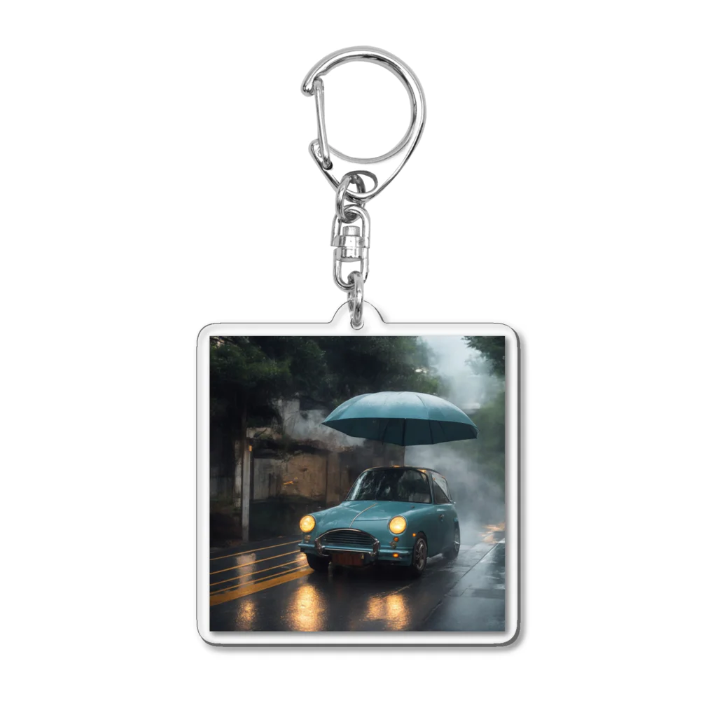 nonbiri-yaの雨車 Acrylic Key Chain