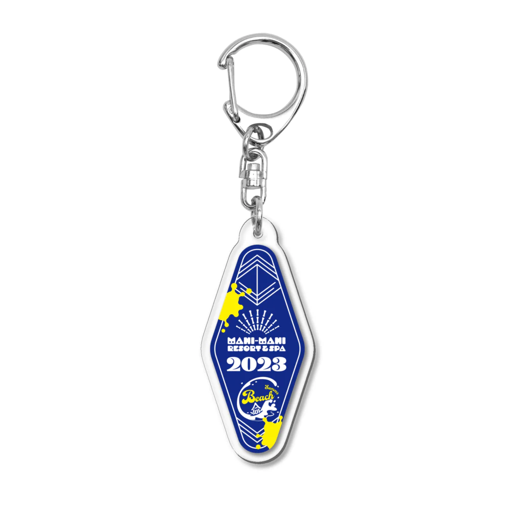 ika megu SHOPのホテルルームキー(ブルー) Acrylic Key Chain