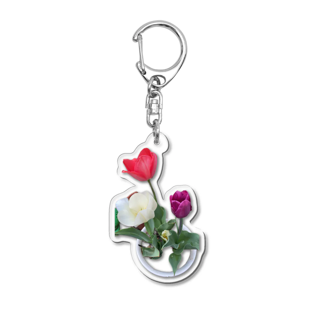 dandelionのチューリップ Acrylic Key Chain