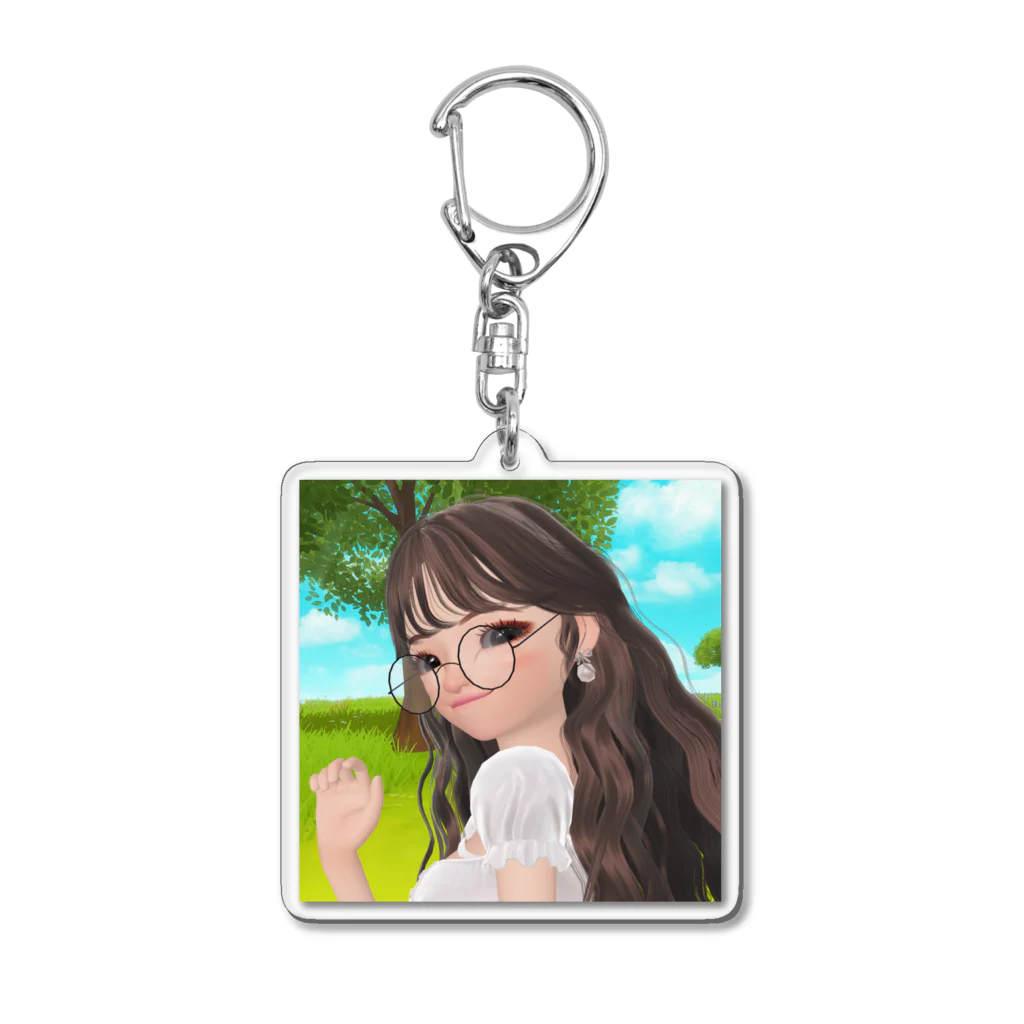 らーたんの眼鏡女子 Acrylic Key Chain