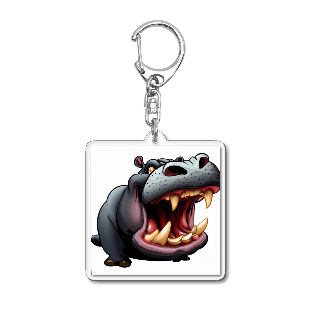 hippo-fanのカバのhippo君 Acrylic Key Chain