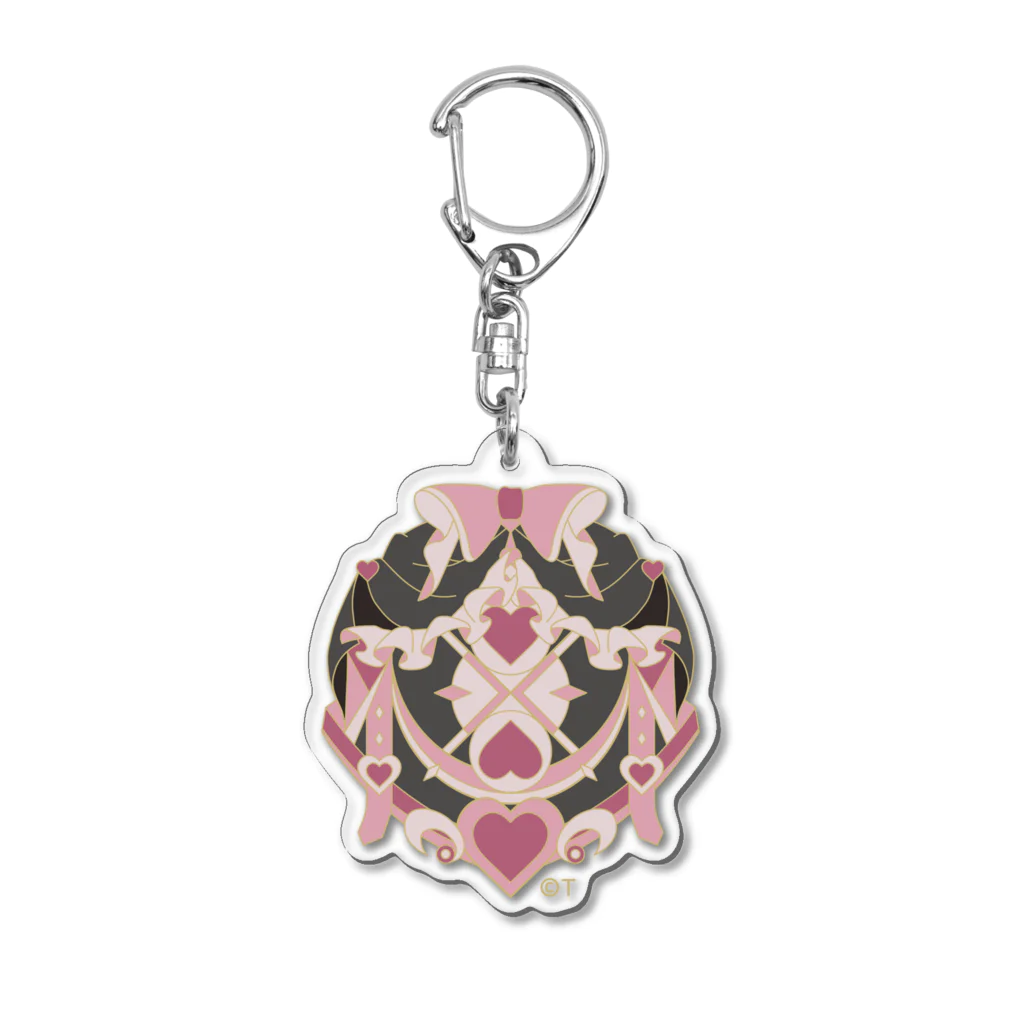 ふたりはプリキュア SUZURI限定ショップのアクリルキーホルダー キュアブラックモチーフ Acrylic Key Chain