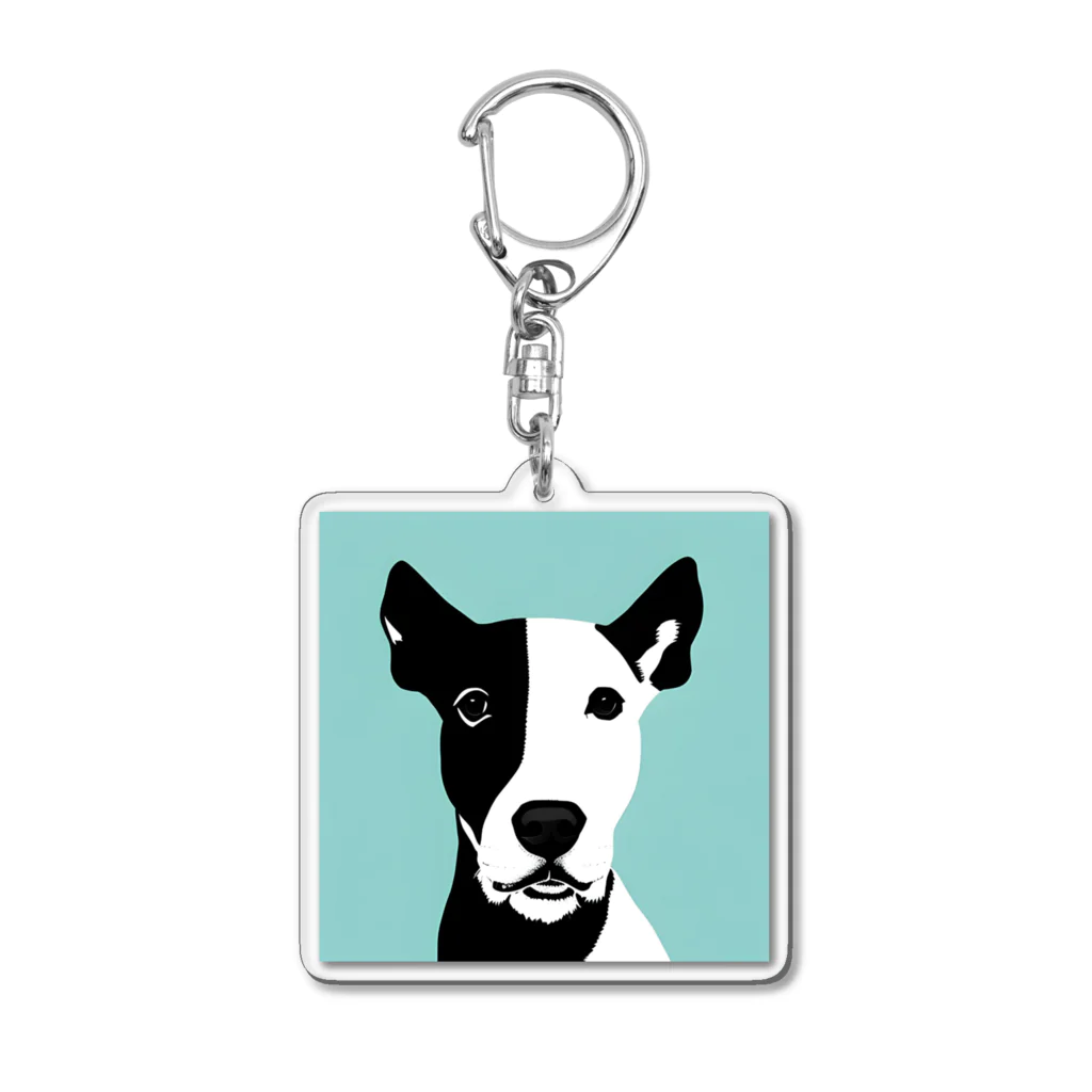 Ki-nacoのMonokurodog Acrylic Key Chain