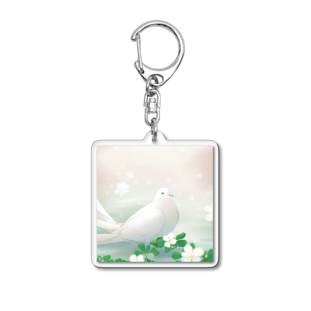 こりすまるの夢幻　鳩　清ら Acrylic Key Chain