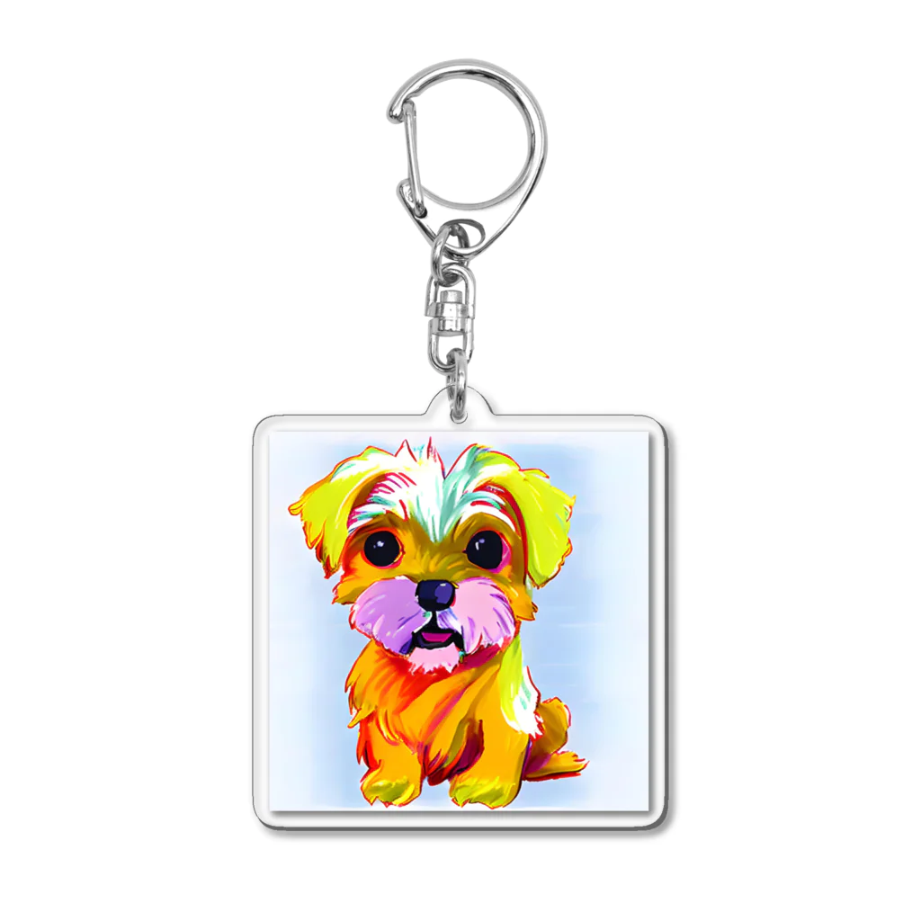 dogcatanimalの可愛いマルチーズグッズ Acrylic Key Chain