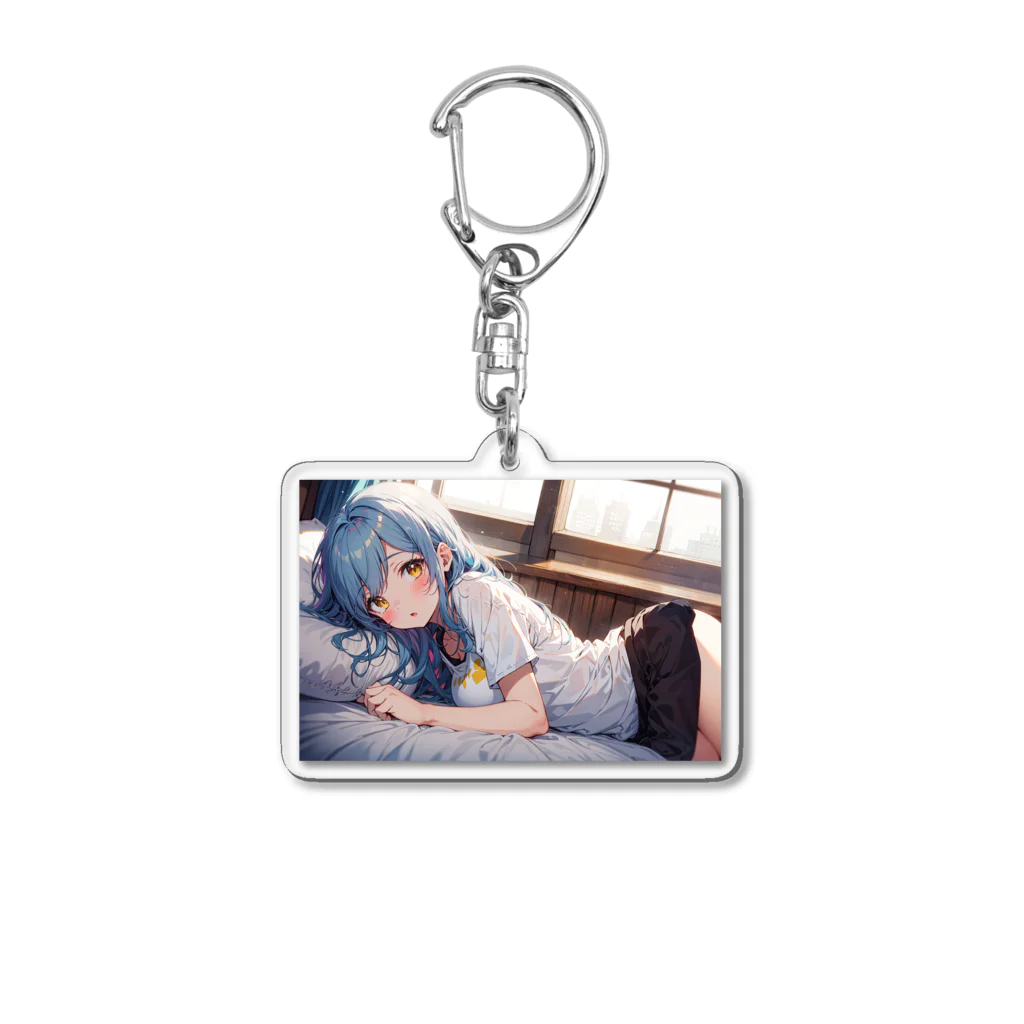 エーアイガールの添い寝(朝)ERIN Acrylic Key Chain