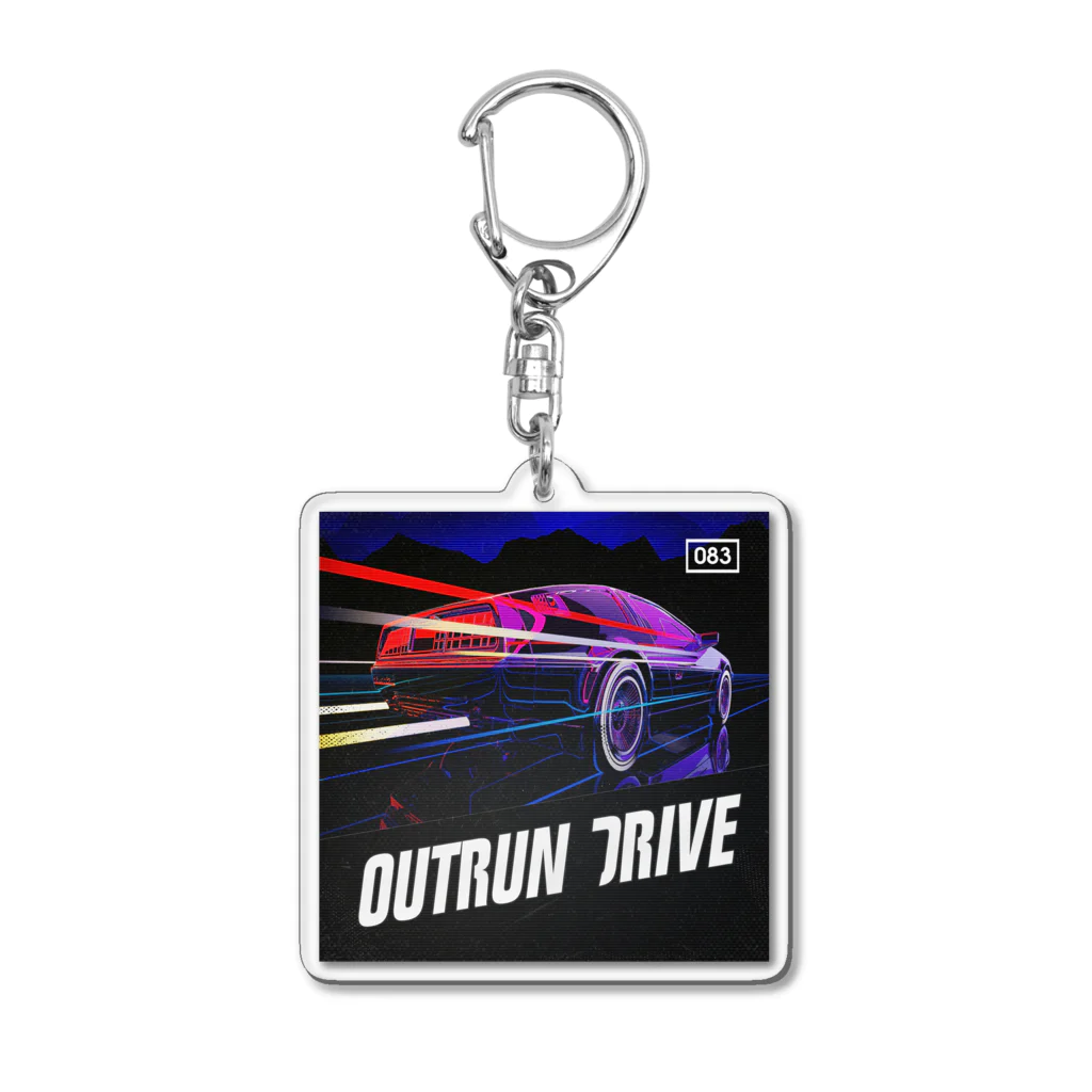 Smooth2000のOUTRUN DRIVE Acrylic Key Chain