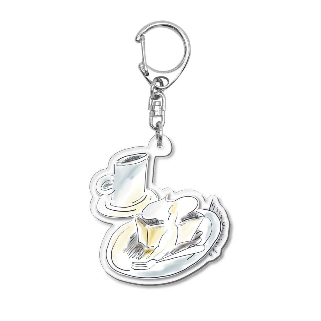 喫茶うろひびこ｜吉祥寺のBASICプリンとコーヒー Acrylic Key Chain