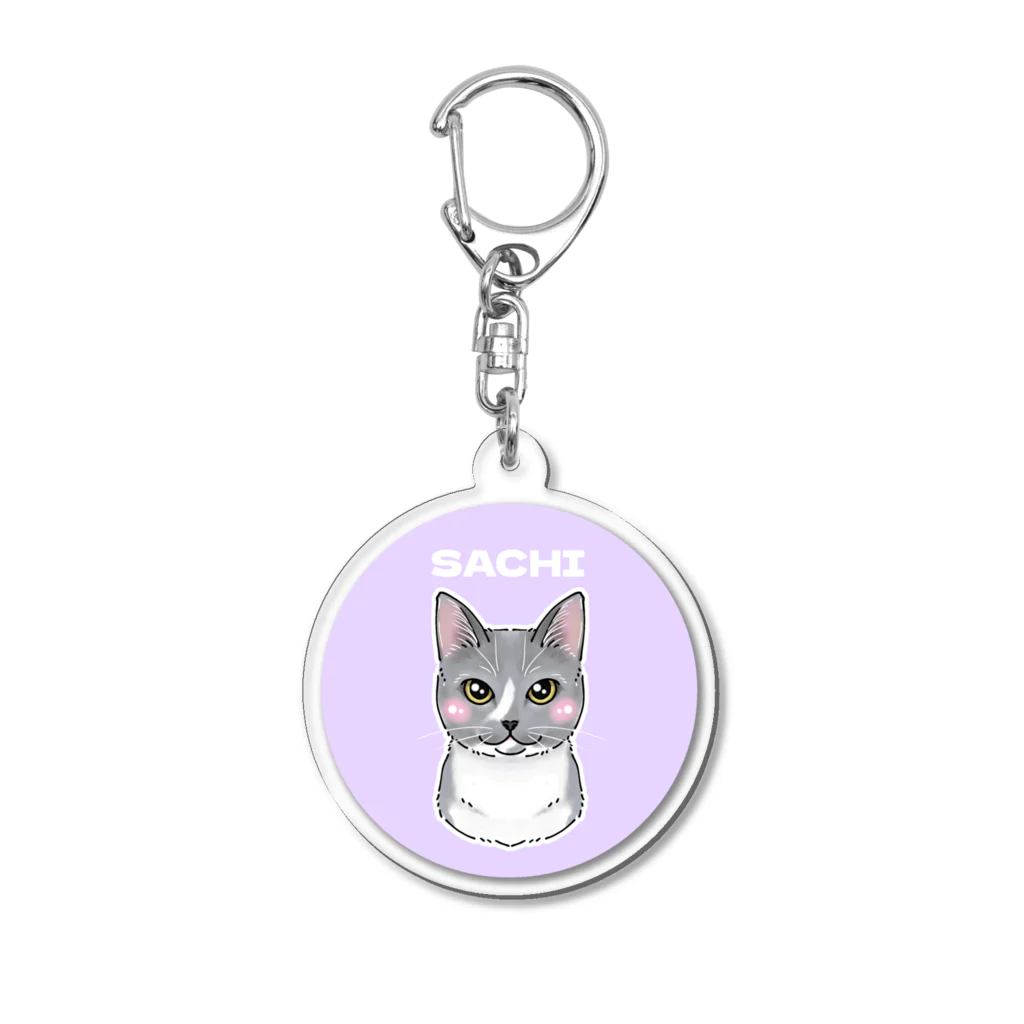 fuku-blackcatのさち Acrylic Key Chain