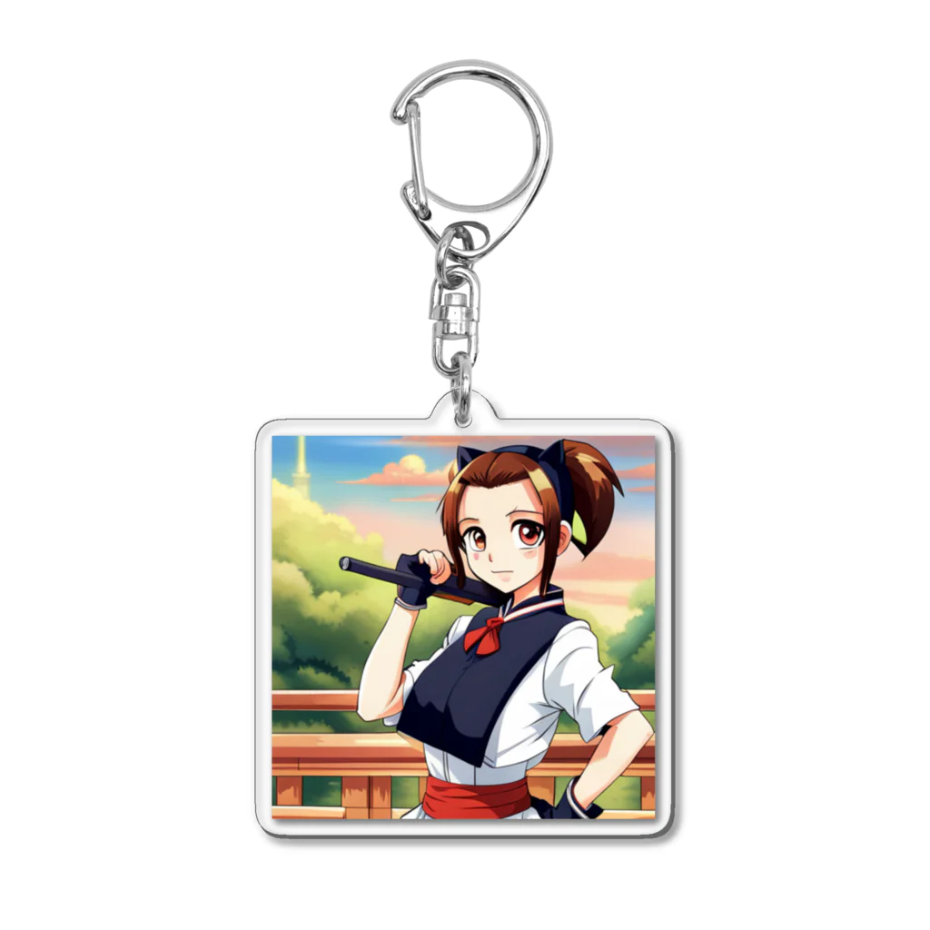 🎨デザイン宮殿🛍️の猫系美少女 Acrylic Key Chain