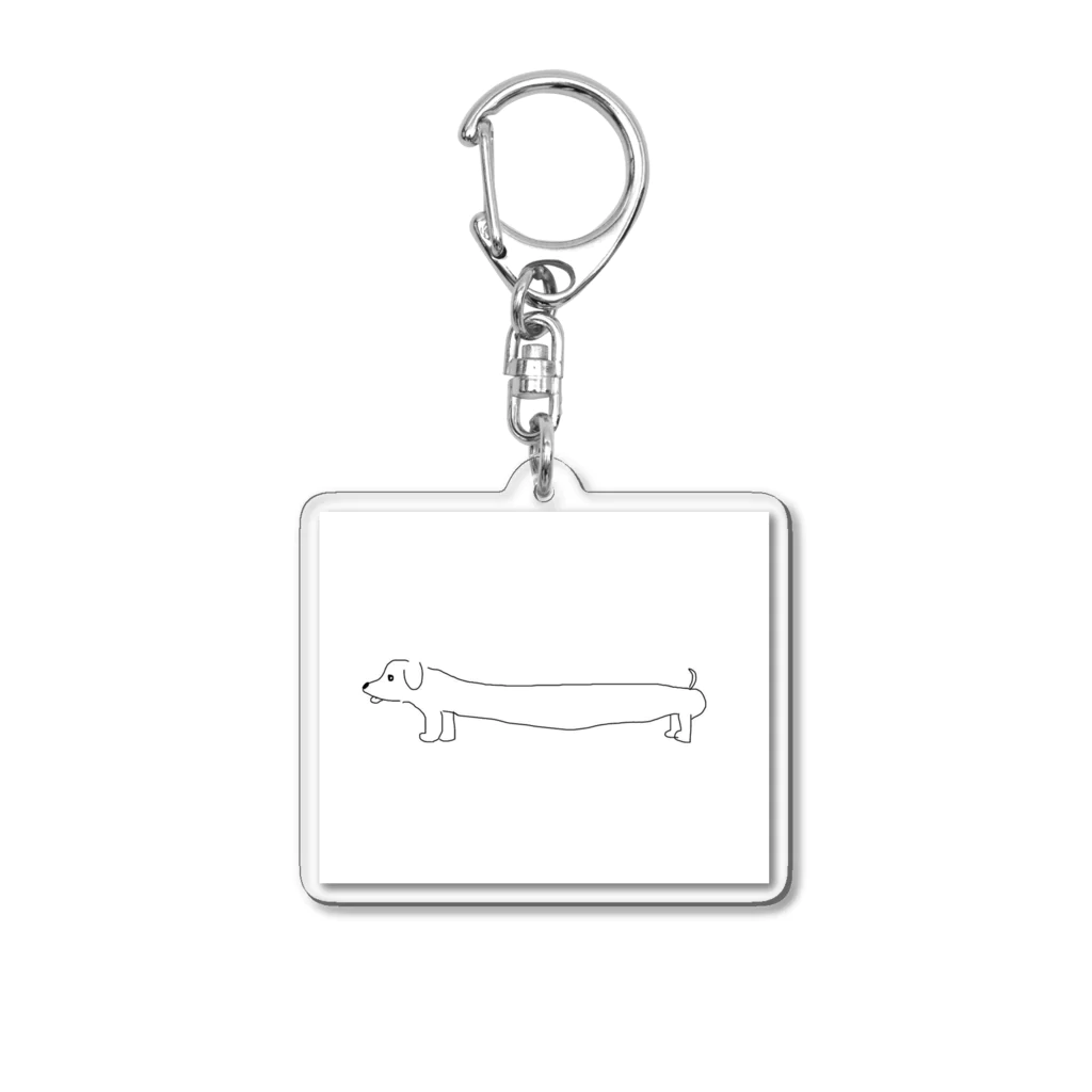 S_StarrySkyのながいいぬ Acrylic Key Chain