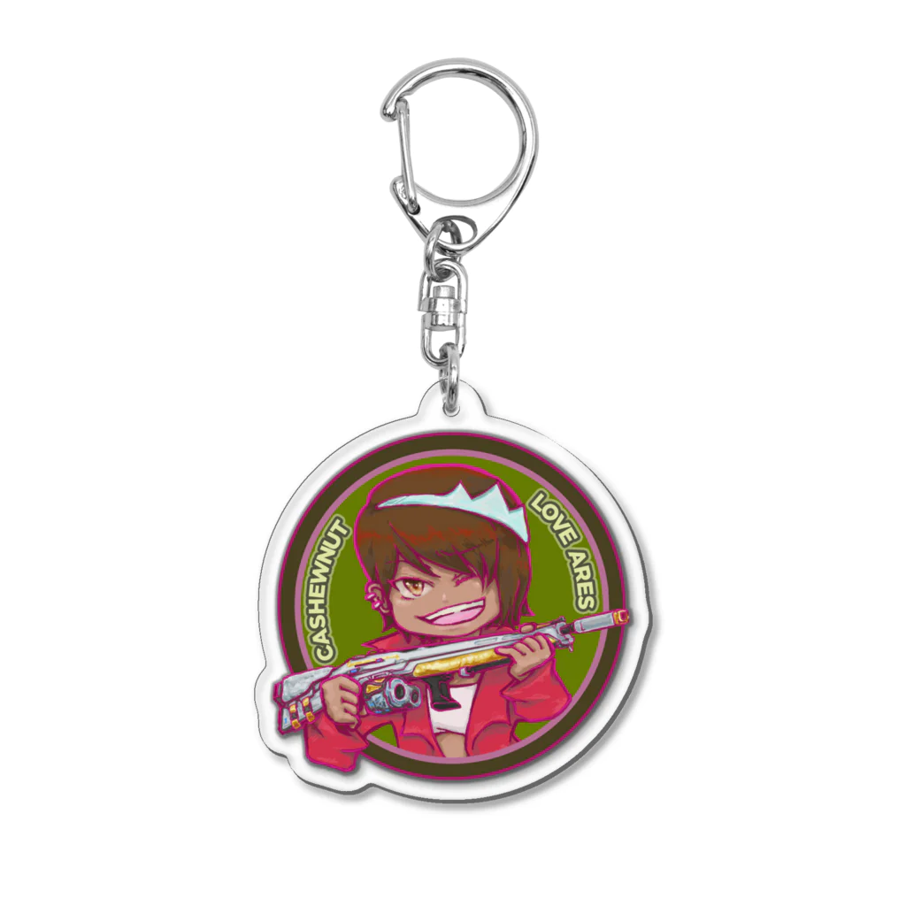 カシューナッツ＠三角様の第一夫人のあたいはアレスが好き！ Acrylic Key Chain