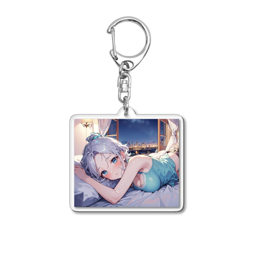 エーアイガールの添い寝(夜)VANILLA Acrylic Key Chain