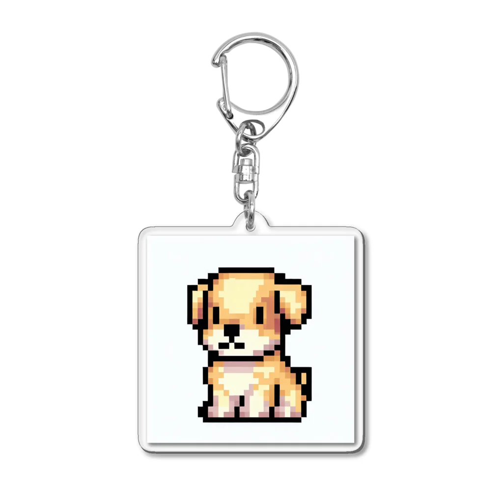 ebizo999のドット絵の子犬 アクリルキーホルダー