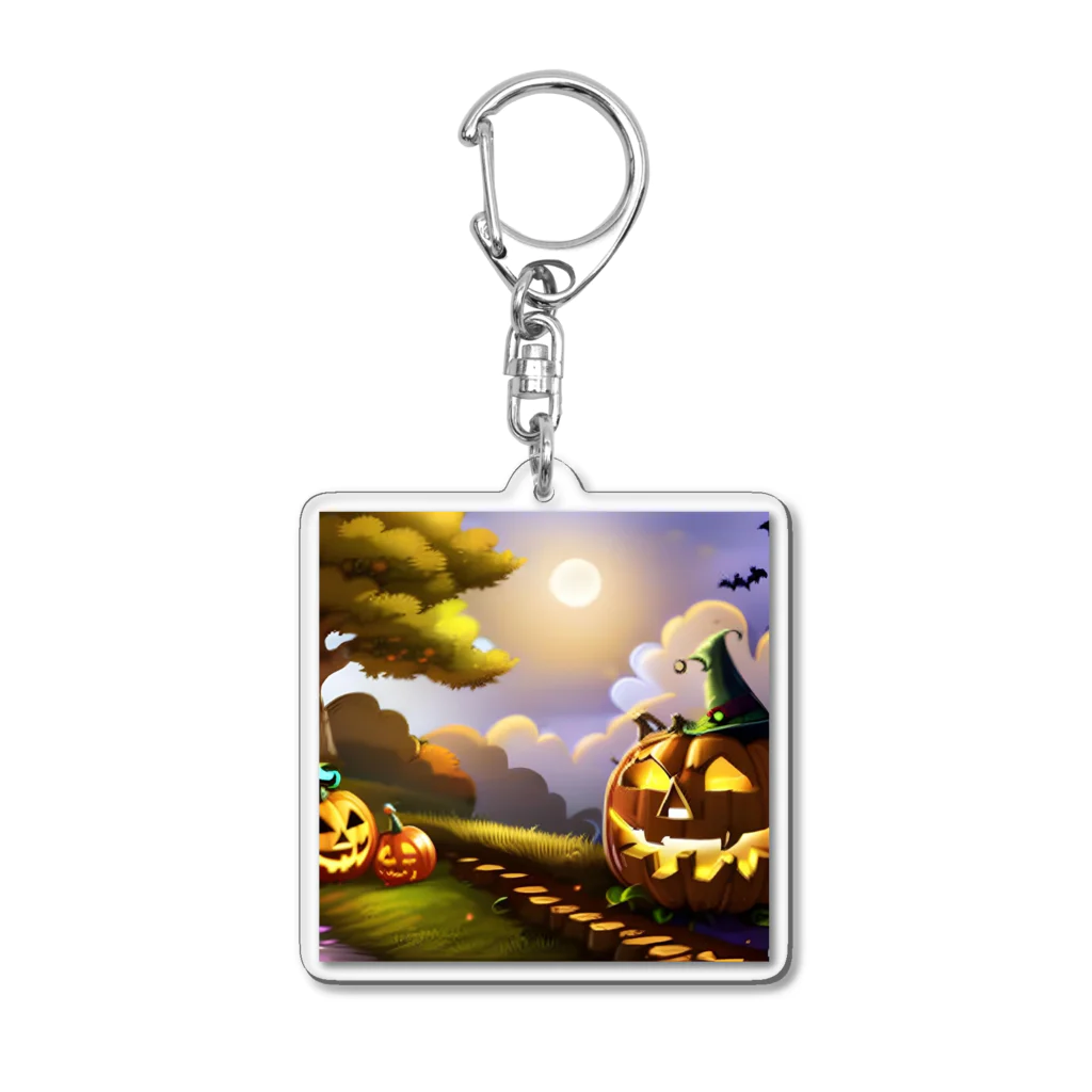 アートとデザインの魔法師けけのハロウィンの日に使えるめちゃ可愛グッズ Acrylic Key Chain