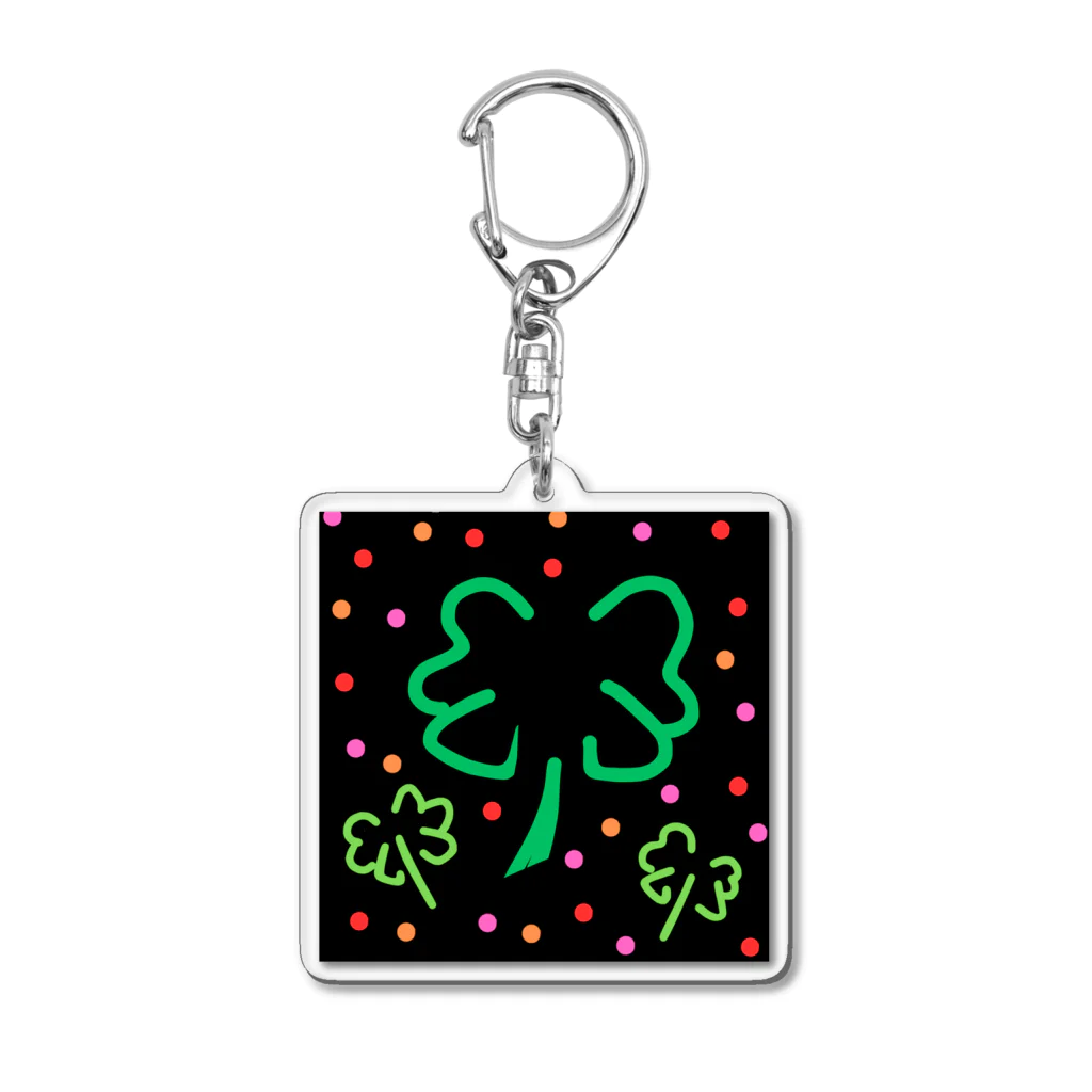 fourleafのクローバー🍀 Acrylic Key Chain