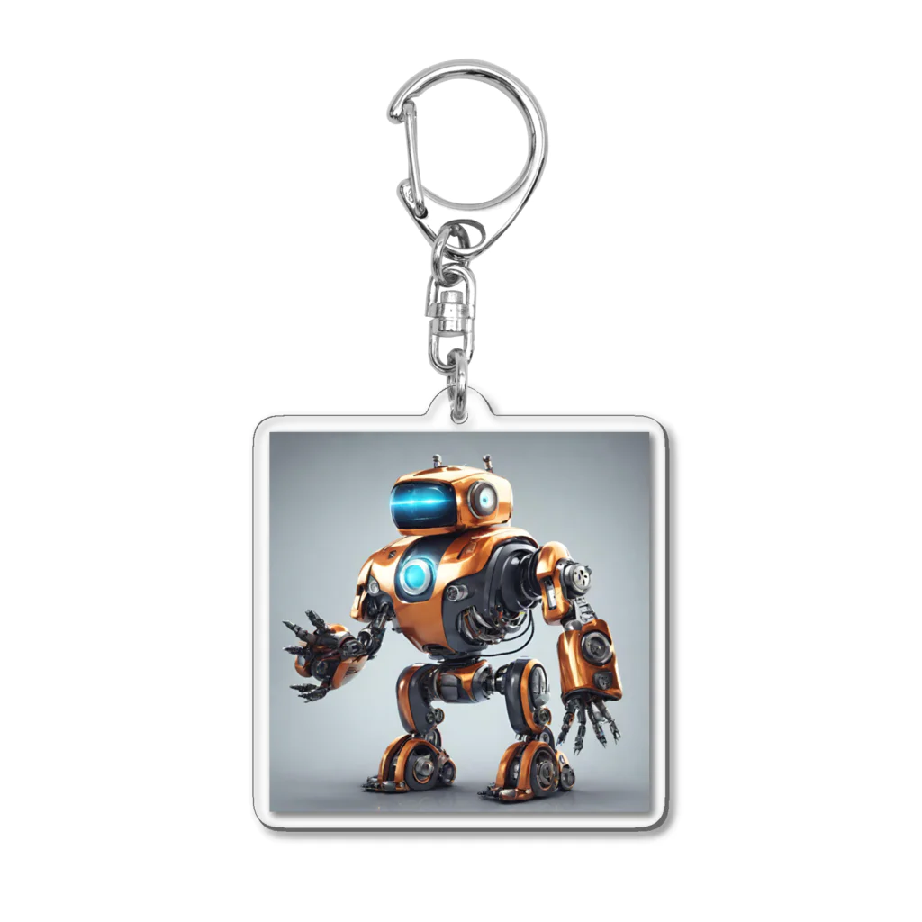 summerのショップのかっこいいロボットのイラストグッズ Acrylic Key Chain