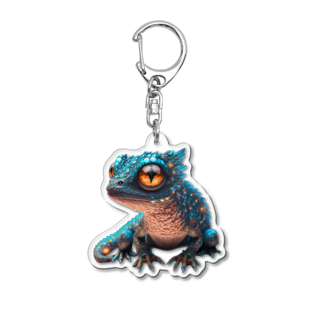 mihtchanのGlowing Lizard Acrylic Key Chain