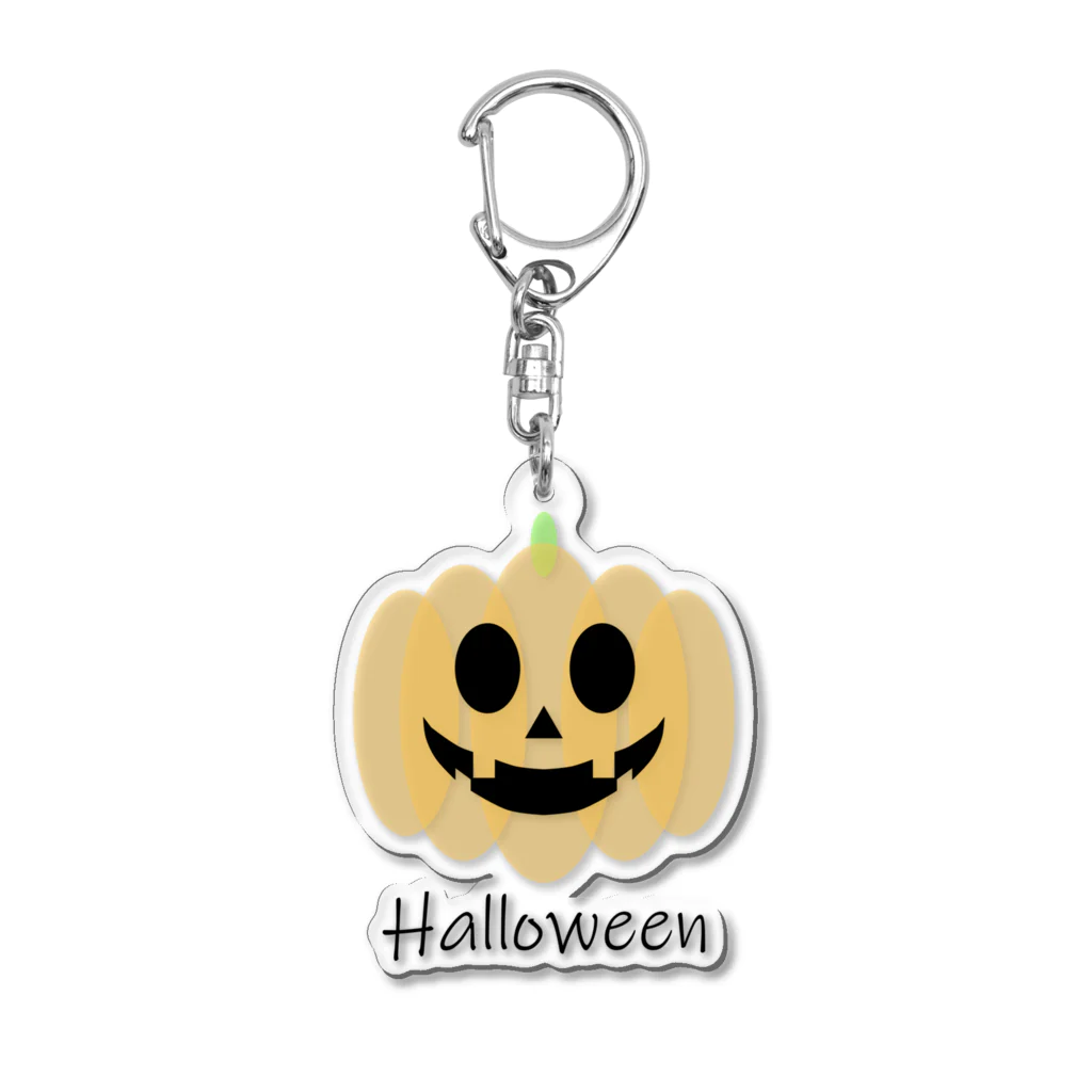 やし油のハロウィンかぼちゃ Acrylic Key Chain