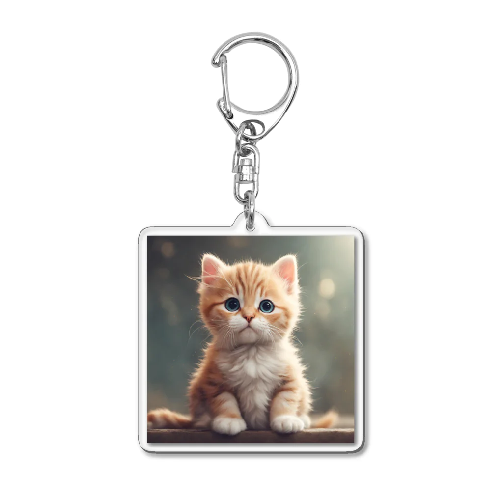 tetuharuのキュートな子猫 Acrylic Key Chain