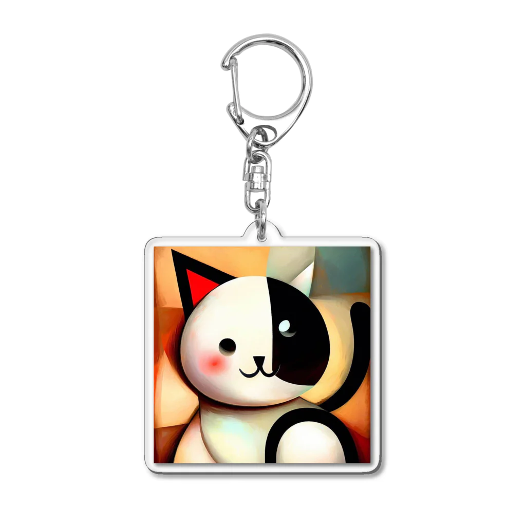 T2 Mysterious Painter's ShopのMysterious Cat アクリルキーホルダー