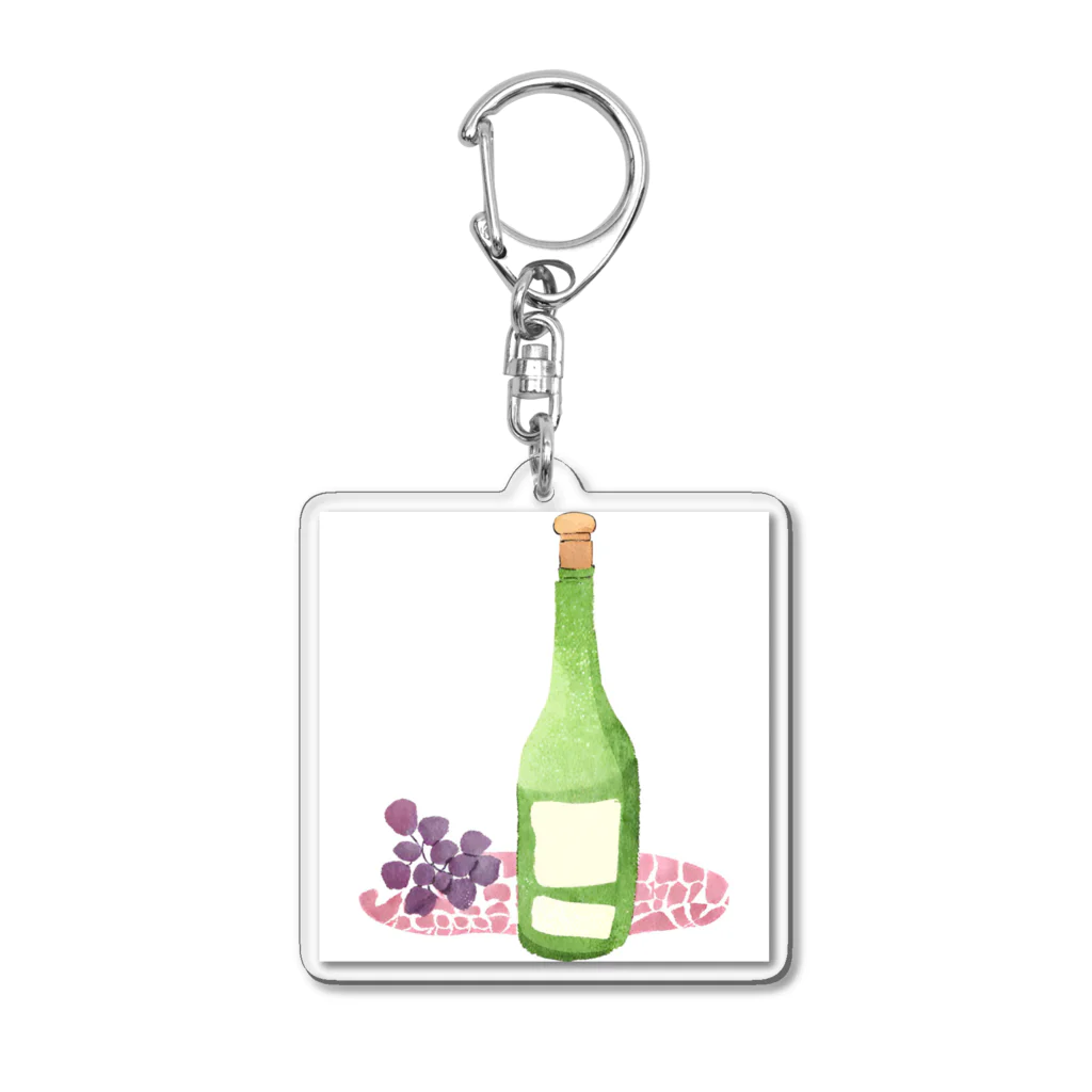 tonboのシンプルワインボトル Acrylic Key Chain