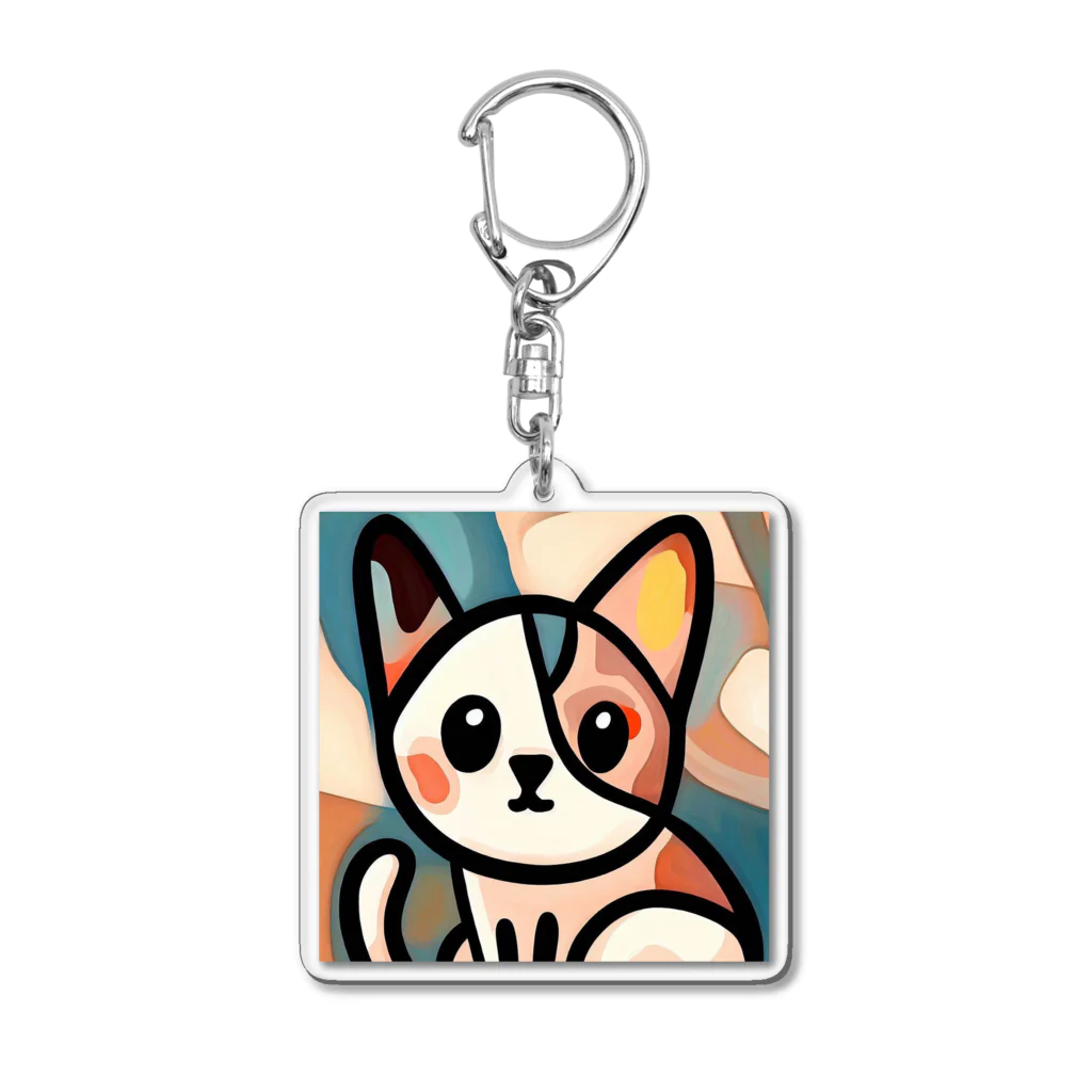 T2 Mysterious Painter's ShopのMysterious Cat Acrylic Key Chain