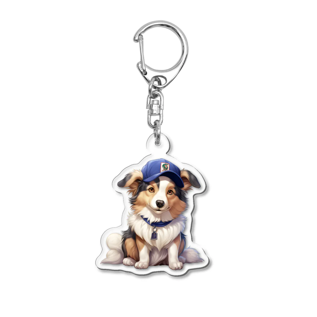 Sheltie Chic Creationsのシェルティ４０ Acrylic Key Chain