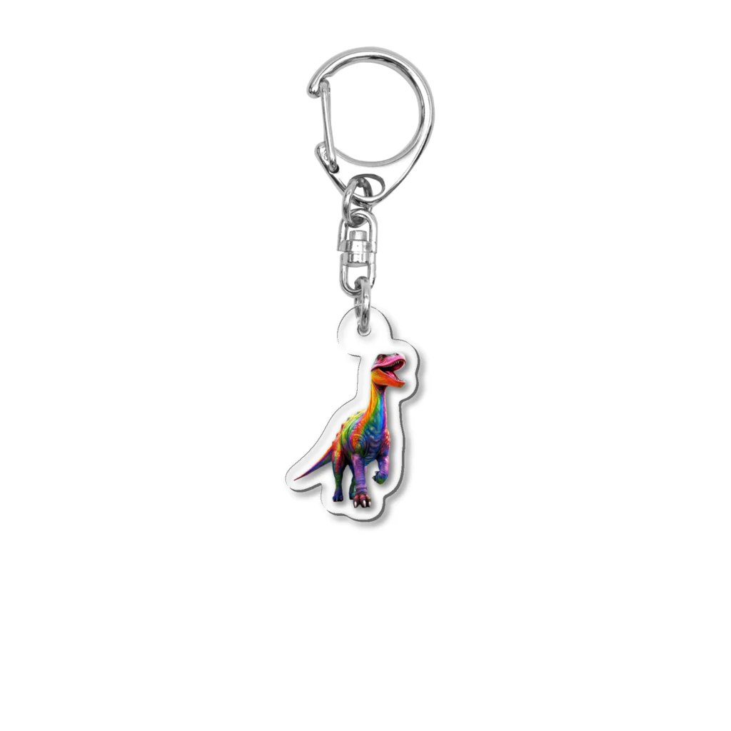 ファンタジックスクリブルの虹色サウルス Acrylic Key Chain