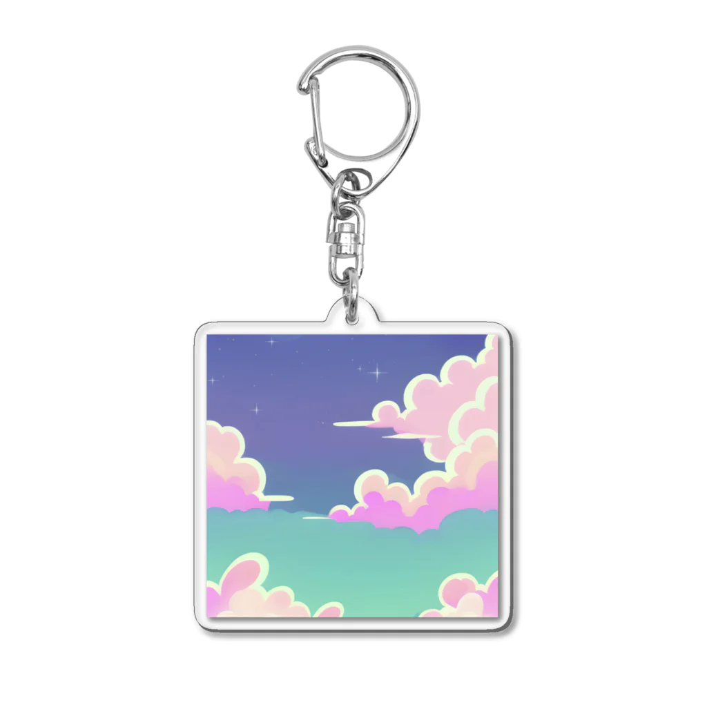 Monoのレトロな雰囲気の空 Acrylic Key Chain