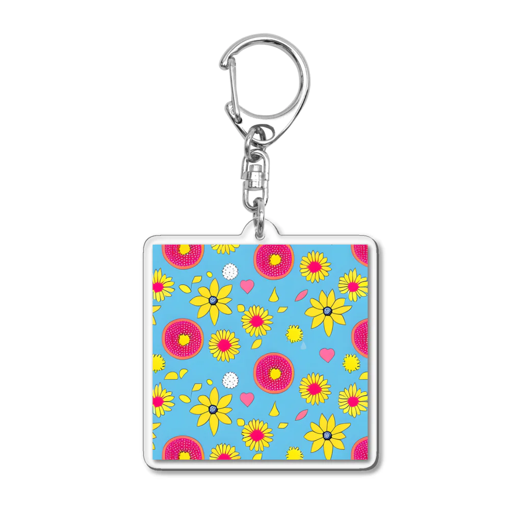 MAYのflower Acrylic Key Chain