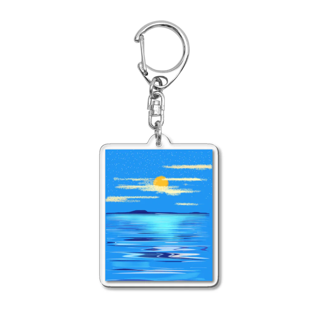 YOUR LAST DAYのMoon night ocean Acrylic Key Chain