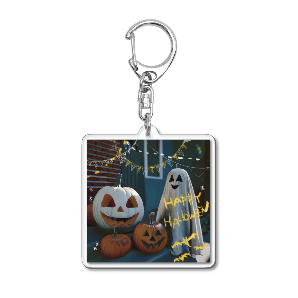 いらすとグッズのハッピーハロウィン Acrylic Key Chain