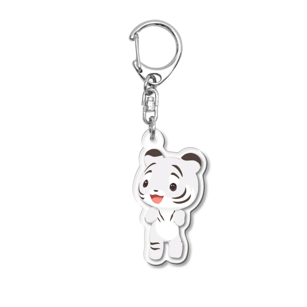 sora × 3D LEELEE Shopのホワイトタイガーリーリー 【3D LEELEE】 Acrylic Key Chain