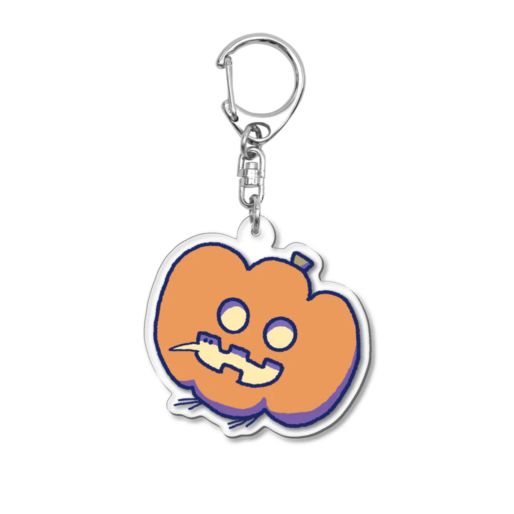 崖からぷっちんのゆらゆらジャックオーランタンとり Acrylic Key Chain