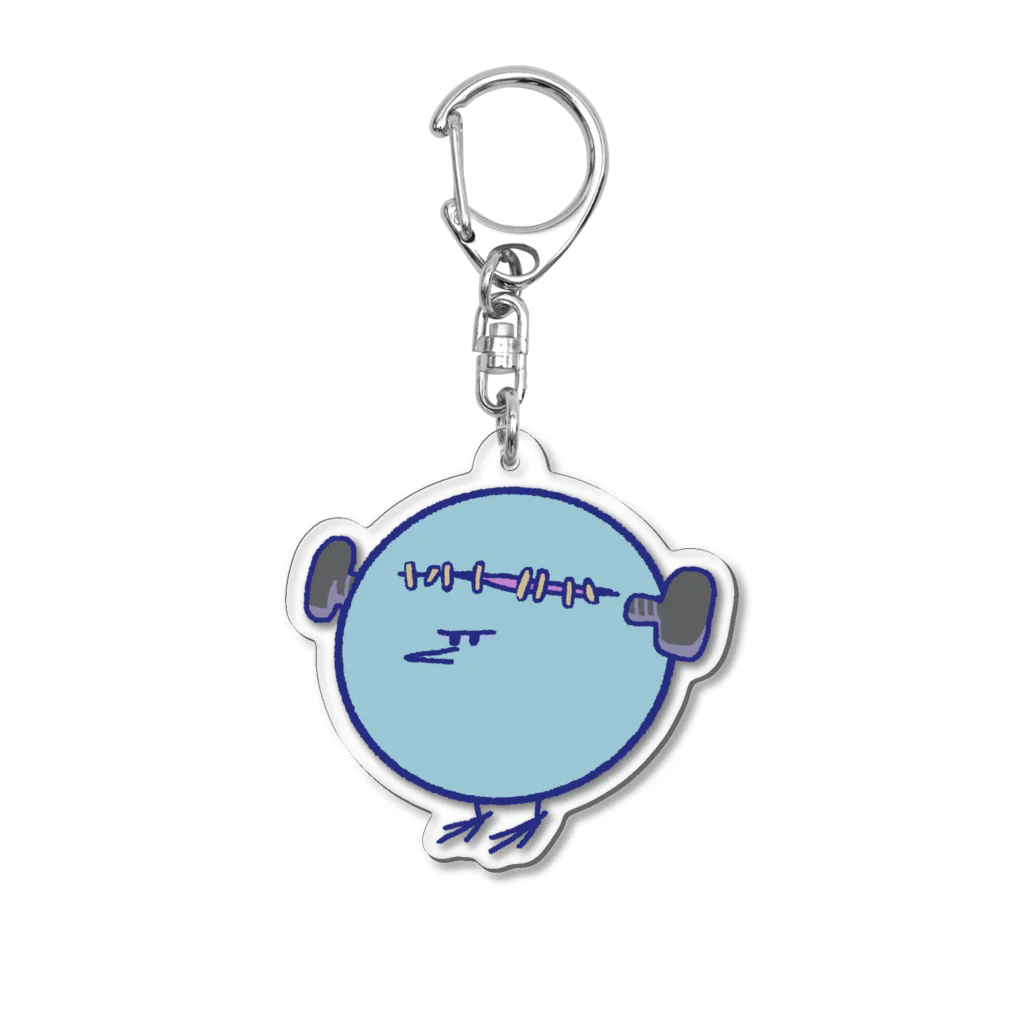 崖からぷっちんのゆらゆらフランケンとり Acrylic Key Chain