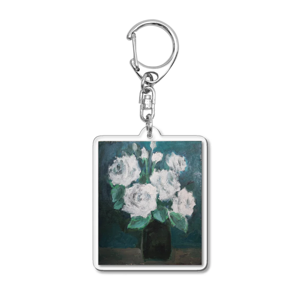 JjyunKaigaKoubouの白薔薇2022 Acrylic Key Chain