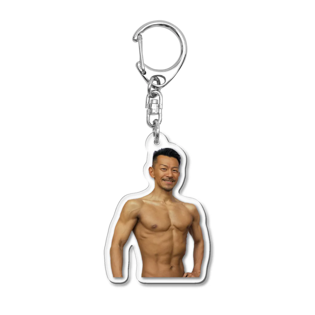 DJ SHIGEのDJ SHIGE上裸 Acrylic Key Chain