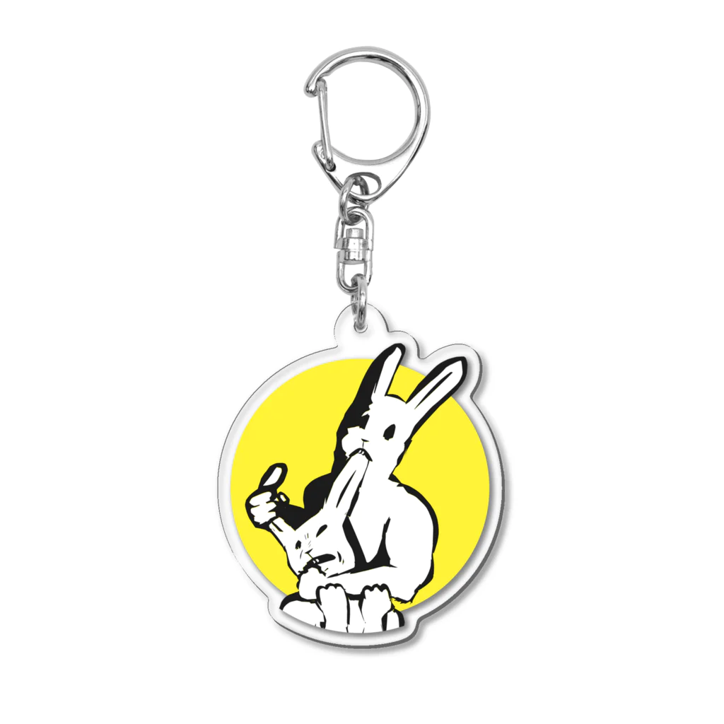 LONESOME TYPE ススの共喰い🐰（ウサギ） Acrylic Key Chain