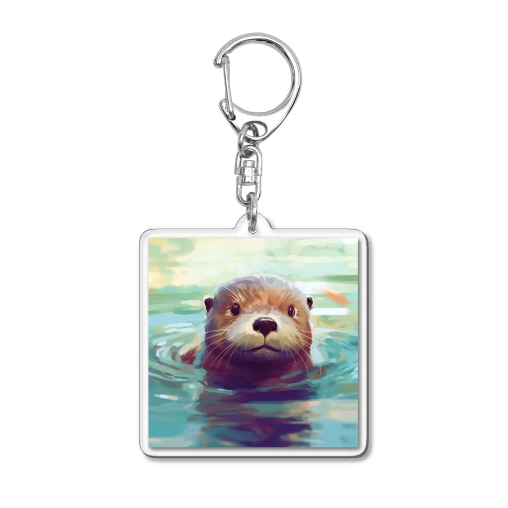 いらすとグッズのカワウソ Acrylic Key Chain