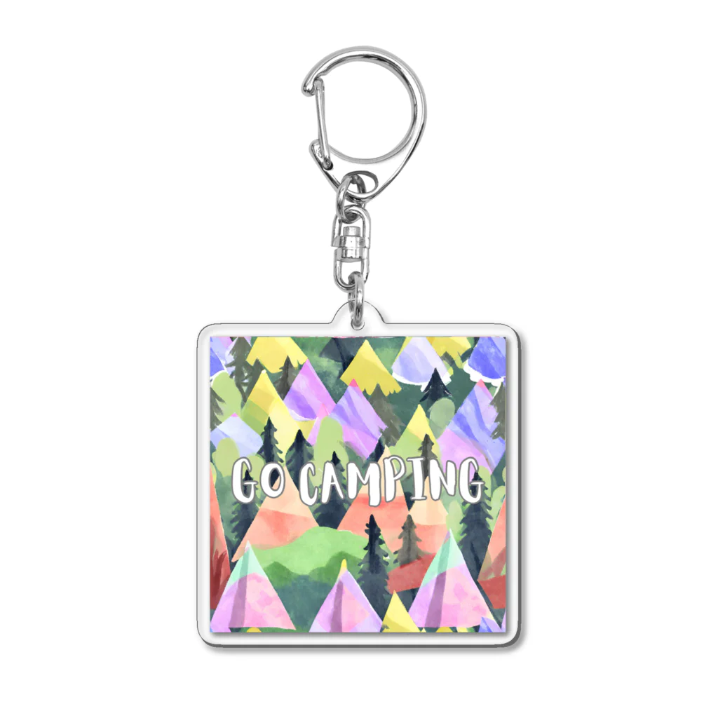 Rico294のカラフルテントでGO CAMPING 2 Acrylic Key Chain