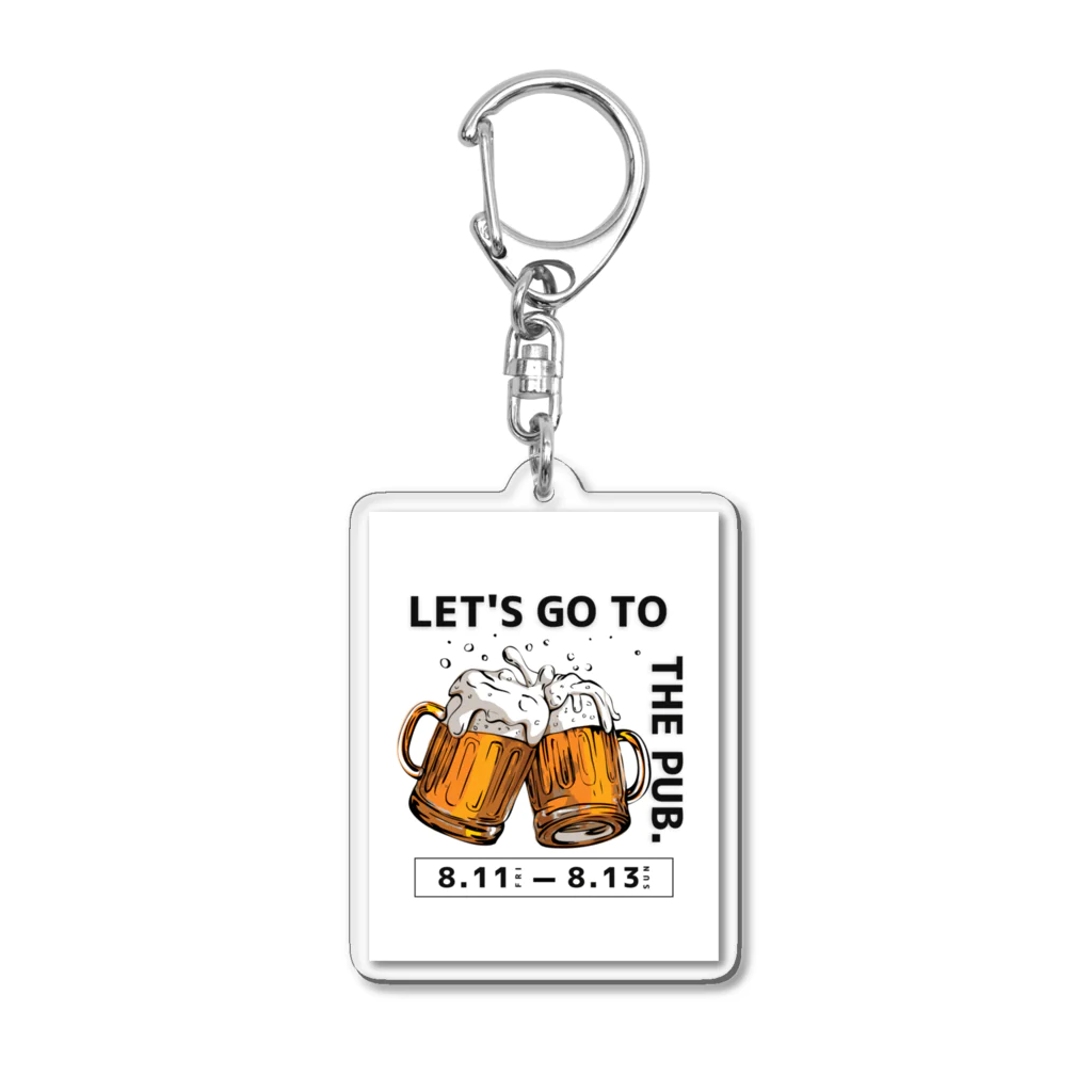 T3 styleのビールを飲もう！ Acrylic Key Chain