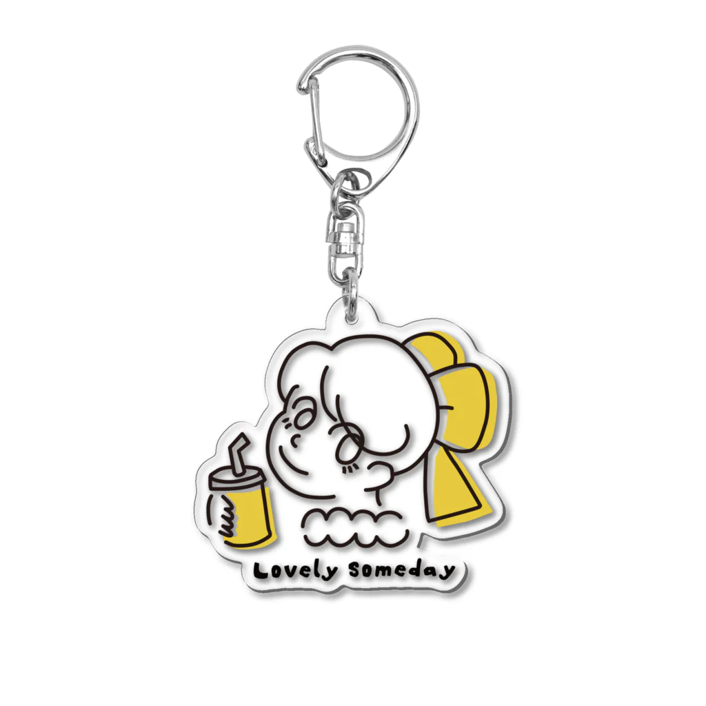 LovelySomedayのラブサムのポップデザイン Acrylic Key Chain