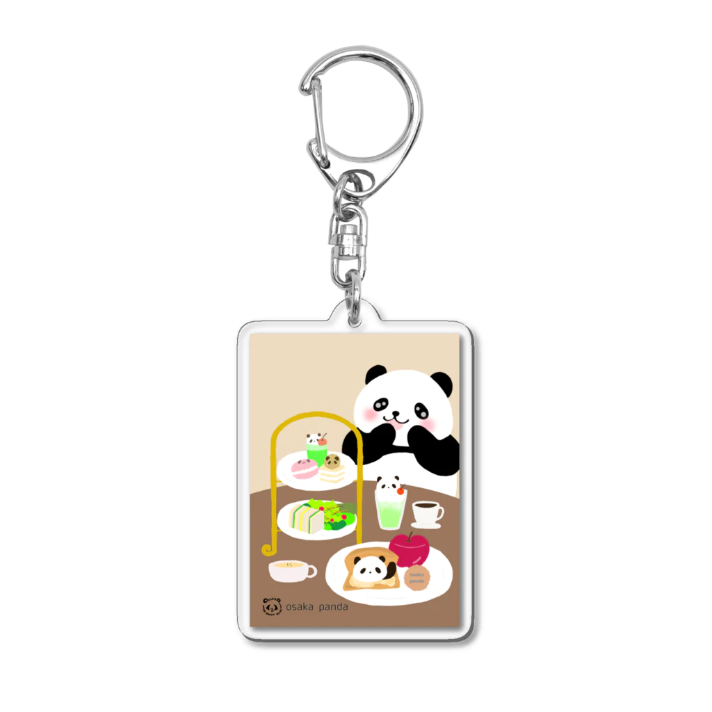 大阪ぱんだ(大阪パンダ)のアフタヌーンティーパンダ Acrylic Key Chain