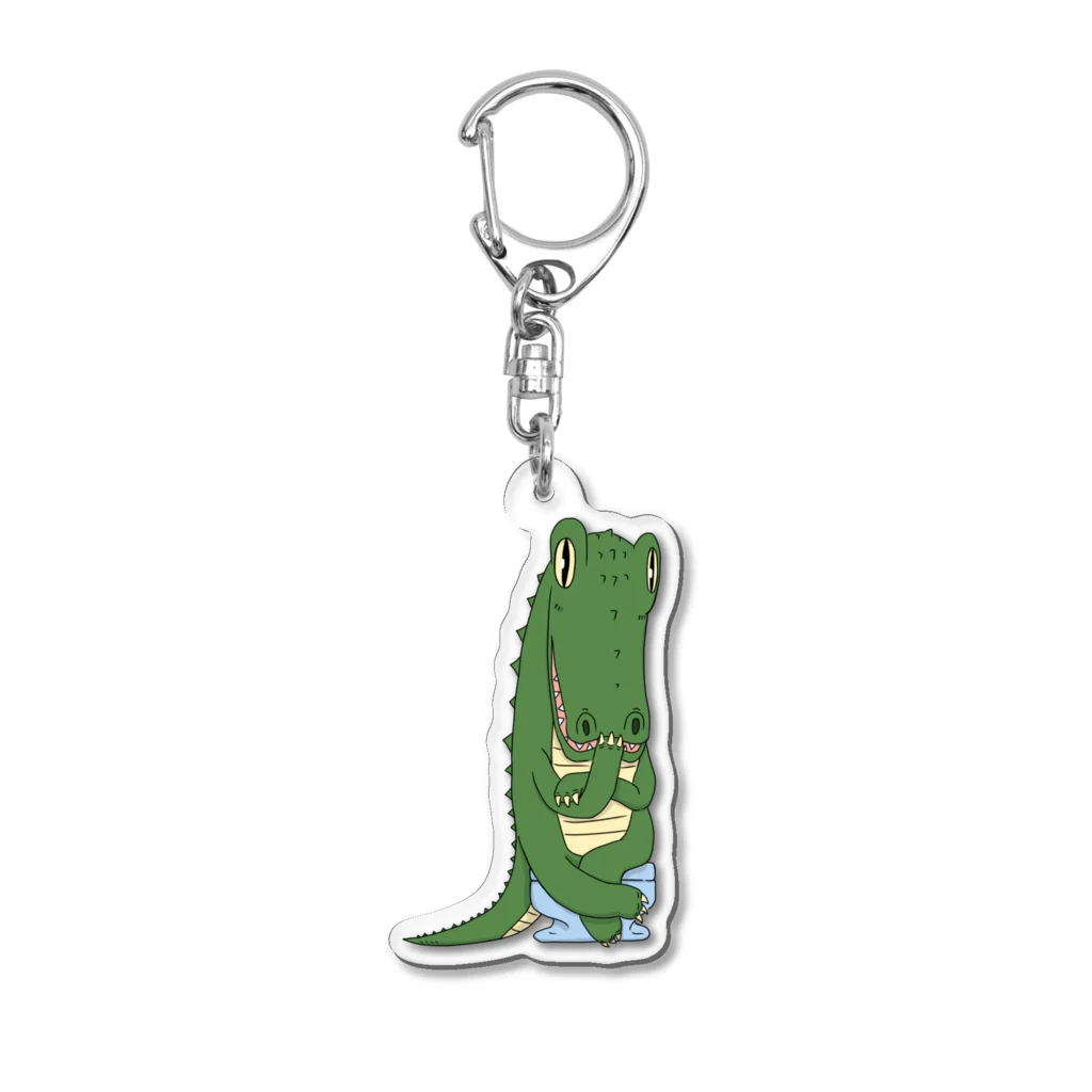 たげてげ屋の考えるワニの１０月 Acrylic Key Chain