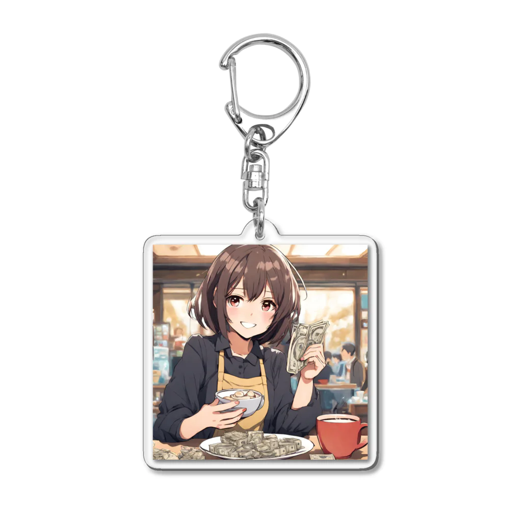 NIJIIRO_CHIHARUの隠れ家ケーキ屋さんの母35歳 Acrylic Key Chain