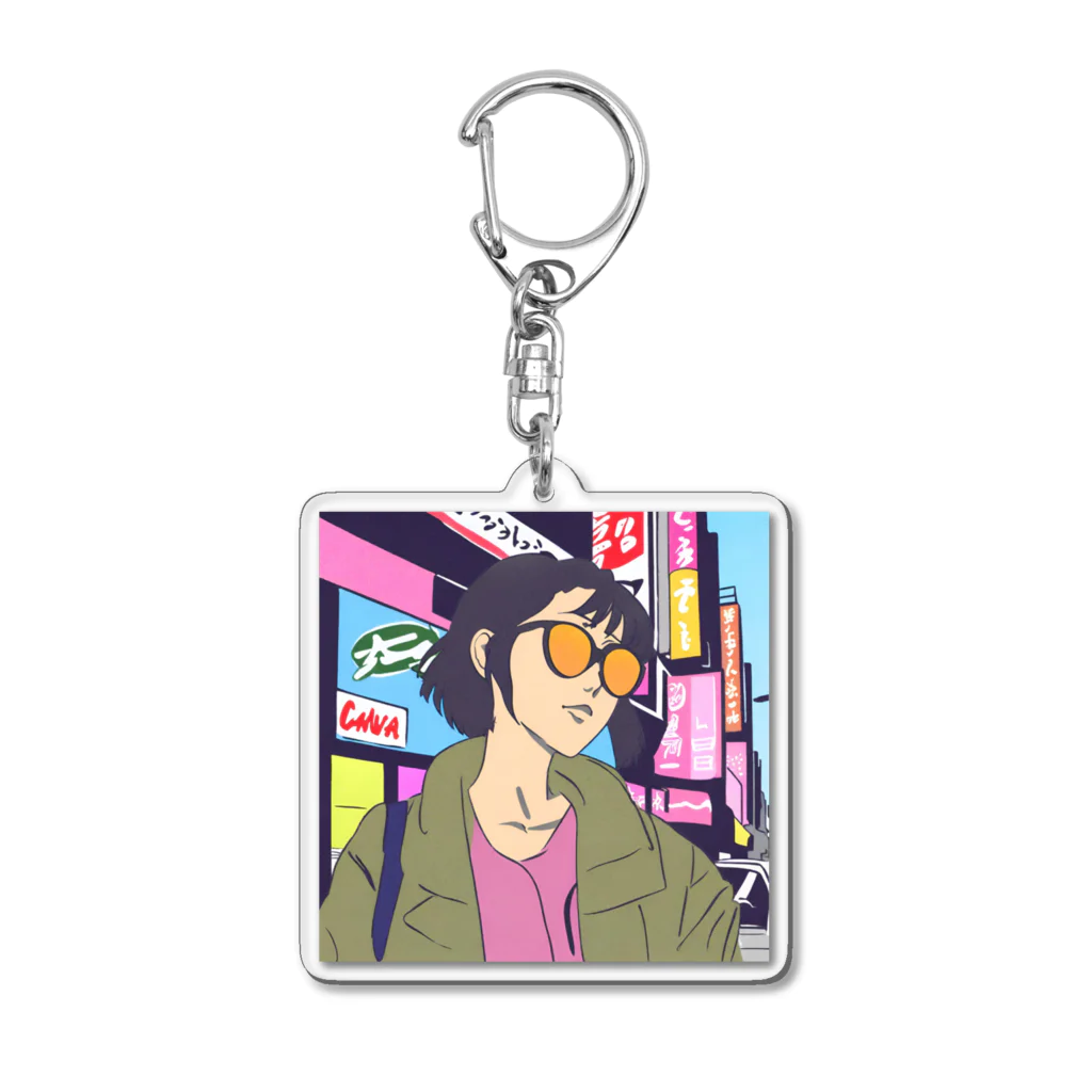 sunglass girlのsunglass girl 街編 Acrylic Key Chain