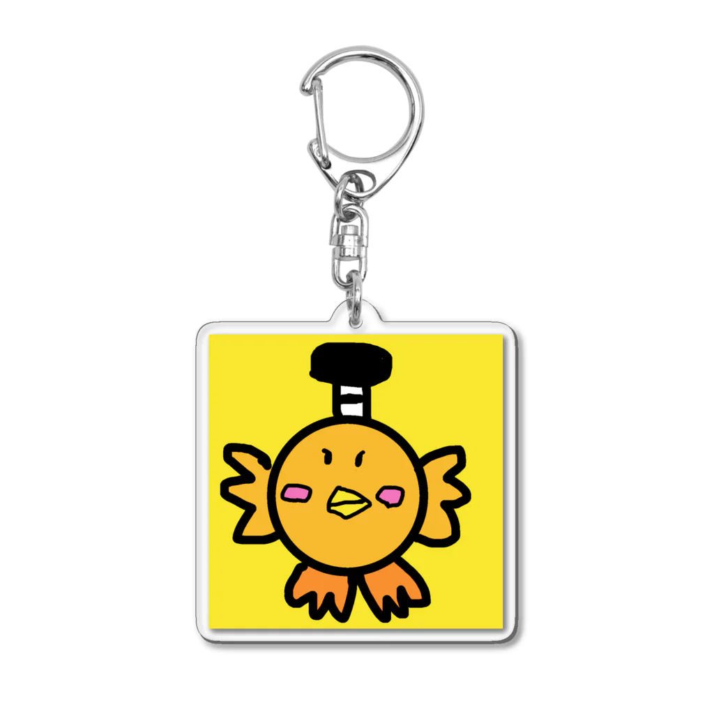 ピヨ☆ショップのピヨ侍のピヨ太郎 Acrylic Key Chain